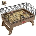 thumbnail image 1 of Squirrel Proof Bird Feeder for Outdoors Recycled Plastic Platform Feeding Station FlyThrough Metal Caged Wild Bird Feeder for Small Birds LBS Large Capacity., 1 of 7