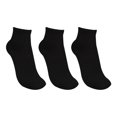 thumbnail image 3 of Calceta Deportiva Athelic Works para Mujer, Tipo Quarter de Nylon Punta Talón Half Cushion Negro 3 Pares Unitalla, 3 of 4