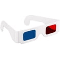 thumbnail image 2 of 3D Paper Glasses, Anaglyph Red and Cyan, White Cardboard Frame, 50 Pairs，JUN, 2 of 4