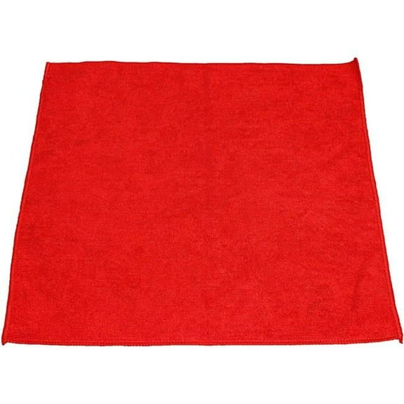 Genuine Joe GJO18320 Microfiber Standard Terry Cloth, Red - Pack of 12