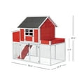 thumbnail image 3 of Win World 21901NB Stilt House Rabbit Hutch, Blue, 3 of 7