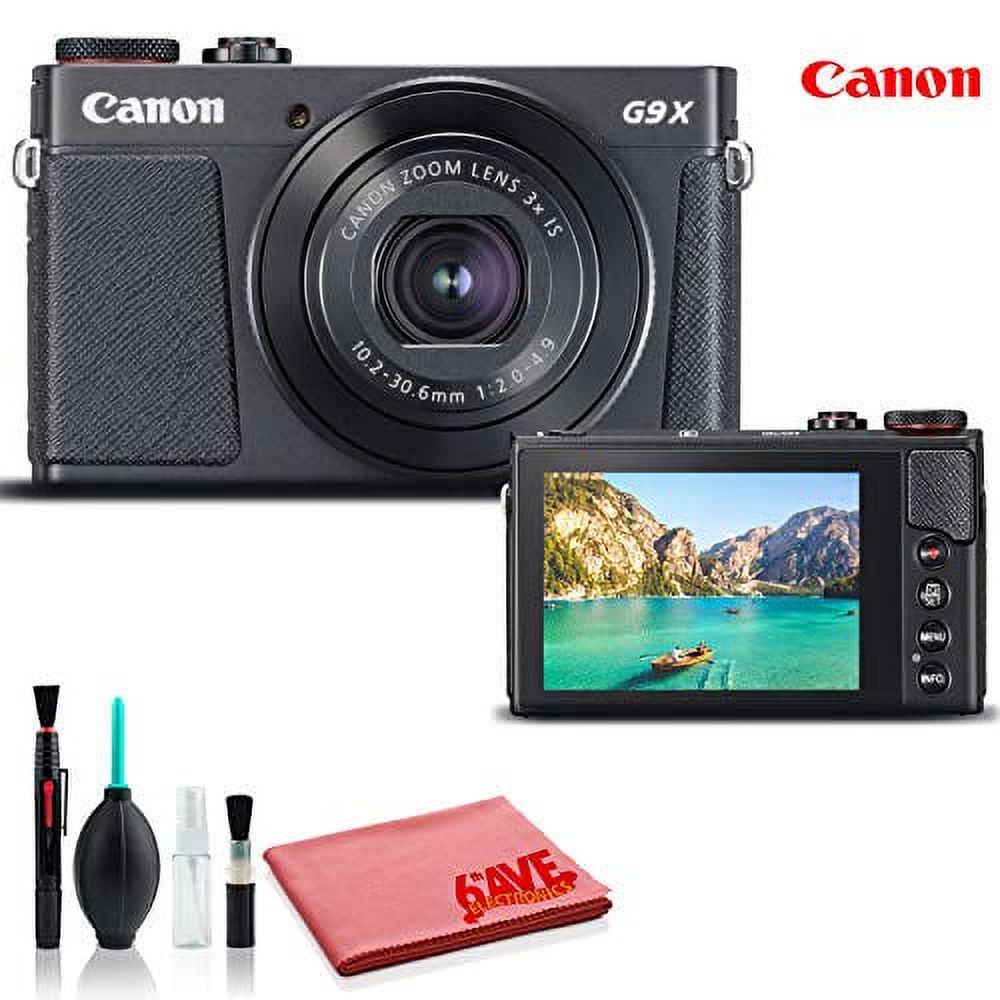 Canon PowerShot G9 X Mark II Digital Camera (Black) (International Model) - Standard Kit - image 4 of 4