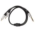 thumbnail image 1 of 6.35mm to 2 RCA Y Splitter Cable Professional Male to Male 6.35mm to RCA Adapter for Amplifier Microphone Mixer Speaker, 1 of 5