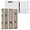 Vertical Stripes Of Beige&Black, variant on Hard Shell Ring Binder With Clip Holds 200 Sheets Office Home Organization Traditional Indigenous Art