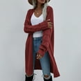 thumbnail image 6 of Winter Savings Clearance! Lindreshi Cardigan Sweaters for Women Plus Size Clearance Women's Casual Fashion Long Color Women's Knitted Cardigan, 6 of 9