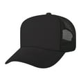thumbnail image 2 of TOPTIE Kids 5 Panel Trucker Cap Mesh Snapback Hat Foam Front for Boys Girls Aged 3-7 Years Old-Black, 2 of 8