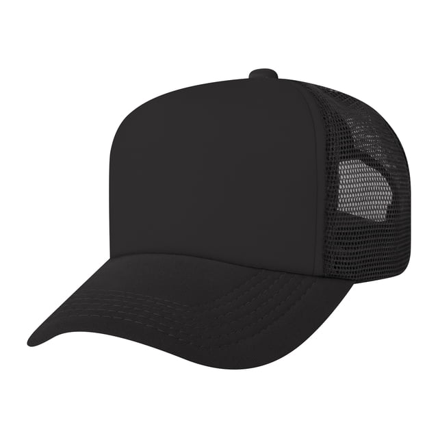 TOPTIE Adult 5 Panel Trucker Hat Foam Front Mesh Back Baseball Cap