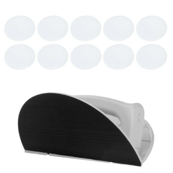 Auto Adhesive Half Circular Sanding FrameIncludes 10 Replaceable Sandpapers Wall Corner Grinding Tool for Wall Corners