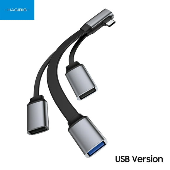 HAGiBiS USB-C HUB 4-in1 Splitter Type-C to Multi USB 3.0 USB 2.0 TF Card Reader