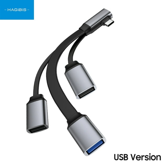 Hagibis HAGiBiS USB-C Hub Adapter with USB 3.0, USB 2.0, and TF Card Reader for Phones, Laptops, and iPads