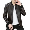 thumbnail image 5 of Vedolay Jacket for Men Basic Comfy Loose Fit Long Sleeve Open Front Cardigan Coffee,XL, 5 of 5