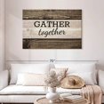 thumbnail image 2 of Elephant Stock Gather Together Typography I Wall Art - Horizontal Canvas Wall Art - Living Room Wall Decor - Wall Signs Canvas - Brown And Black Decor - 45" x 30", 2 of 4