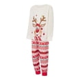 thumbnail image 4 of SUNSIOM Family Matching Christmas Set Elk Print Long Sleeve Round Neck Tops/Romper Striped Trousers, 4 of 10