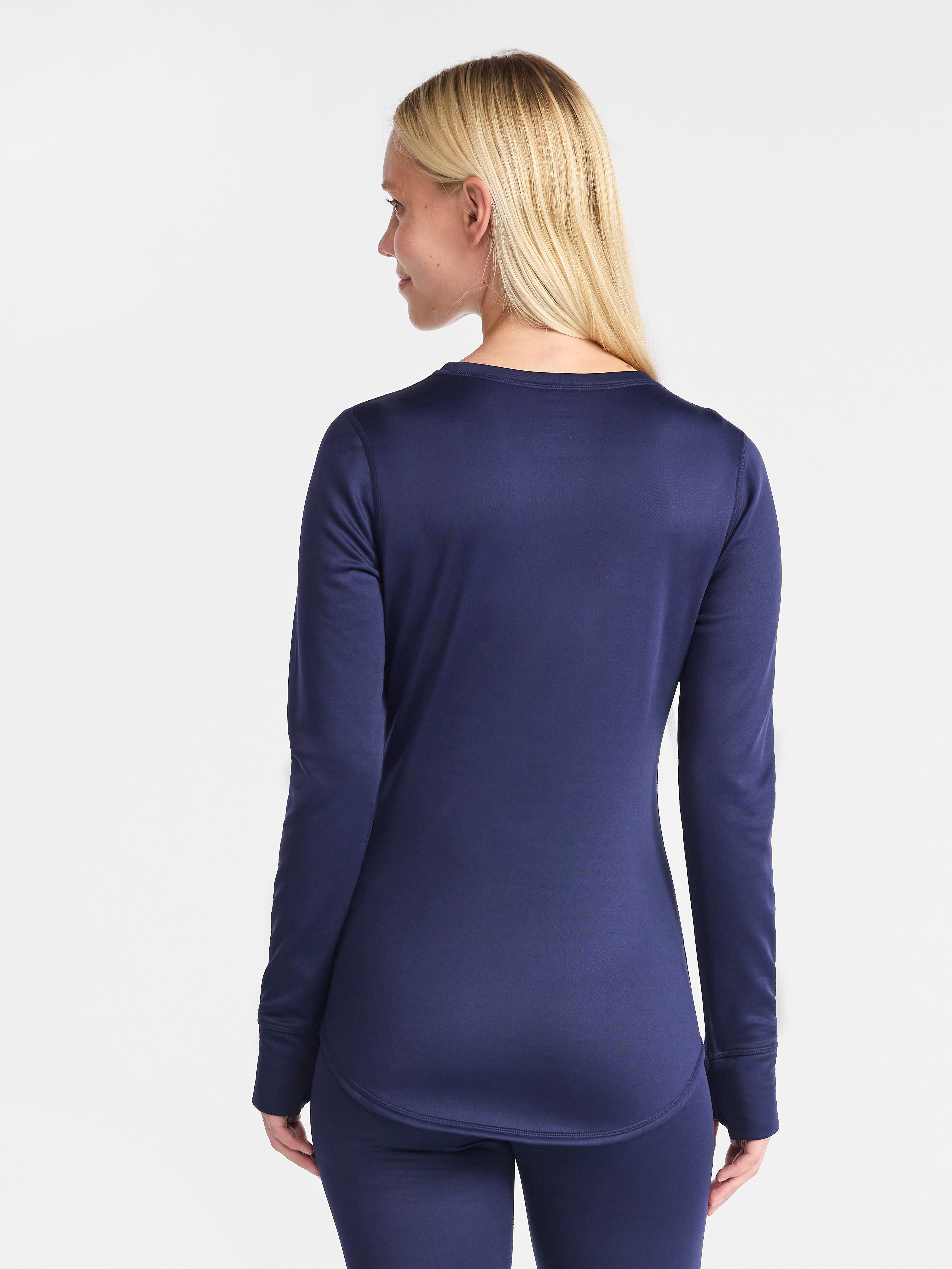 ClimateRight by Cuddl Duds Women's Warmer Thermal Guard Base Layer Crew Neck Base Layer Top, Sizes XS to 4X