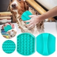 thumbnail image 2 of Cepillo de silicona para el baño y masaje de gatos y perros, para lavar, frotar y controlar la muda, 2 of 6