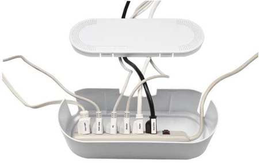 DLine Cable Management Box Hide and Conceal Power Strips and