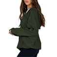 thumbnail image 4 of Veste à Capuche Décontractée à Manches Longues pour Femmes Zip Outwear Couleur Unie avec Poches Sweat Automne, 4 of 9