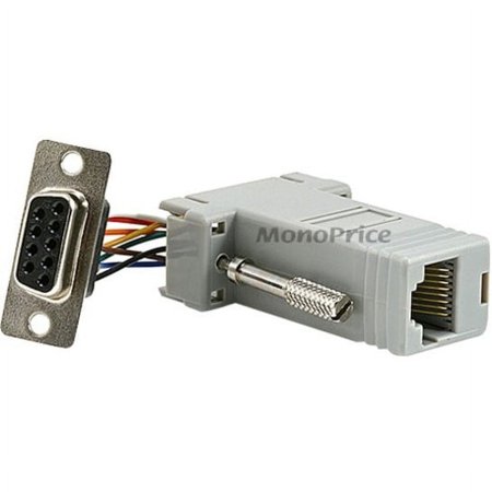 UPC: 0844660011521 | Monoprice DB9 Female to RJ-45 Modular Adaptor – Grey