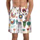 thumbnail image 1 of Fotbe Alpaca Flower Trajes de Baño Estampados para Hombre, Shorts de Verano de Secado Rápido, Ropa de Playa, Bañadores-3X-Large, 1 of 6