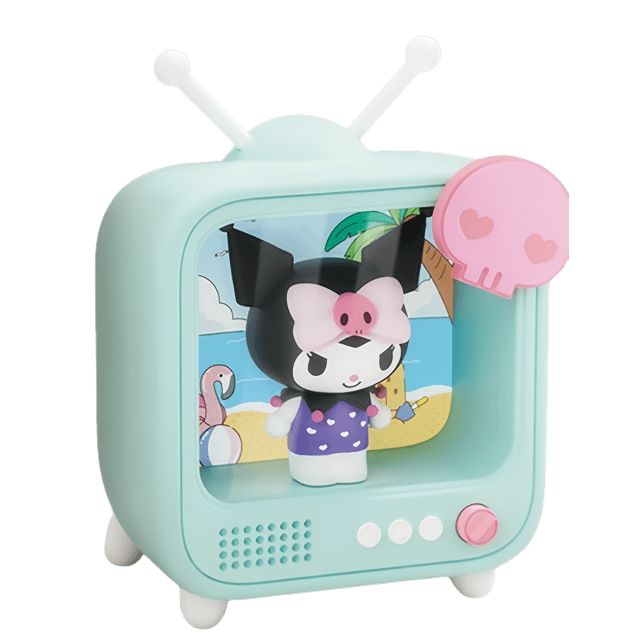 Adornos de juguete con luz nocturna, diseño de anime de Sanrio Kuromi