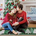 thumbnail image 6 of Green Christmas Tree Kitchen Rugs Set of 2, Xmas Holiday Kitchen Mats Decor, Winter Floor Door Mat Home Decorations - 17x30 and 17x47 Inch, 6 of 6