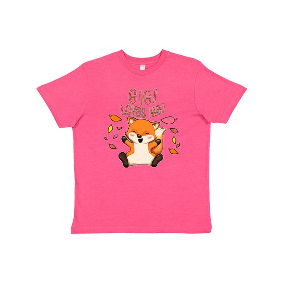 Inktastic Gigi Loves Me- cute baby fox Youth T-Shirt