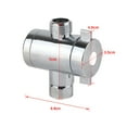 thumbnail image 3 of Bidé Para Inodoro Con Válvula Con Adaptador En T De Tres , Rosca Hembra G1/2 Con Válvula De Cierre, Plástico ABS Resistente Y Metal, Fácil Instalación, Diseño Moderno, 3 of 7