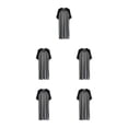thumbnail image 2 of Minnieouse Camisón para hombre, ropa de dormir, portátil, ligero, de manga corta, pijama de cuello , camisón de empalme, negro/oscuro Type2 NO2, 2 of 6