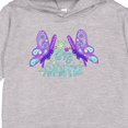 thumbnail image 3 of Inktastic Big Sister Cute Butterflies Toddler Hoodie, 3 of 4
