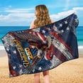 thumbnail image 5 of Bulopur 250th Birthday of Freedom Front Car Seat Cover Towel for Men Multifunctional Car Seat Protector with Storage Bag for Holiday Beach Washable Fit SUV Sedan Truck 1pcs, 5 of 7