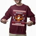 thumbnail image 2 of Christmas Sweatshirt, Brodolf The Gainzdeer Christmas Sweatshirt, Funny Muscular Reindeer Ugly Holiday Jumper, Festive Gym Lover Gift for Weightlifters & Fitness Fans, 2 of 5
