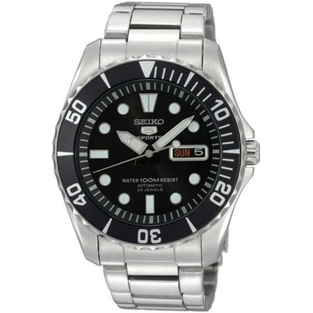 Sports Automatic Self Winding Watch - SEIKO SNZF17K1,Men's Automatic Sports,Self Winding,Stainless Steel Case and bracelet,Screw Back,100m WR,SNZF17