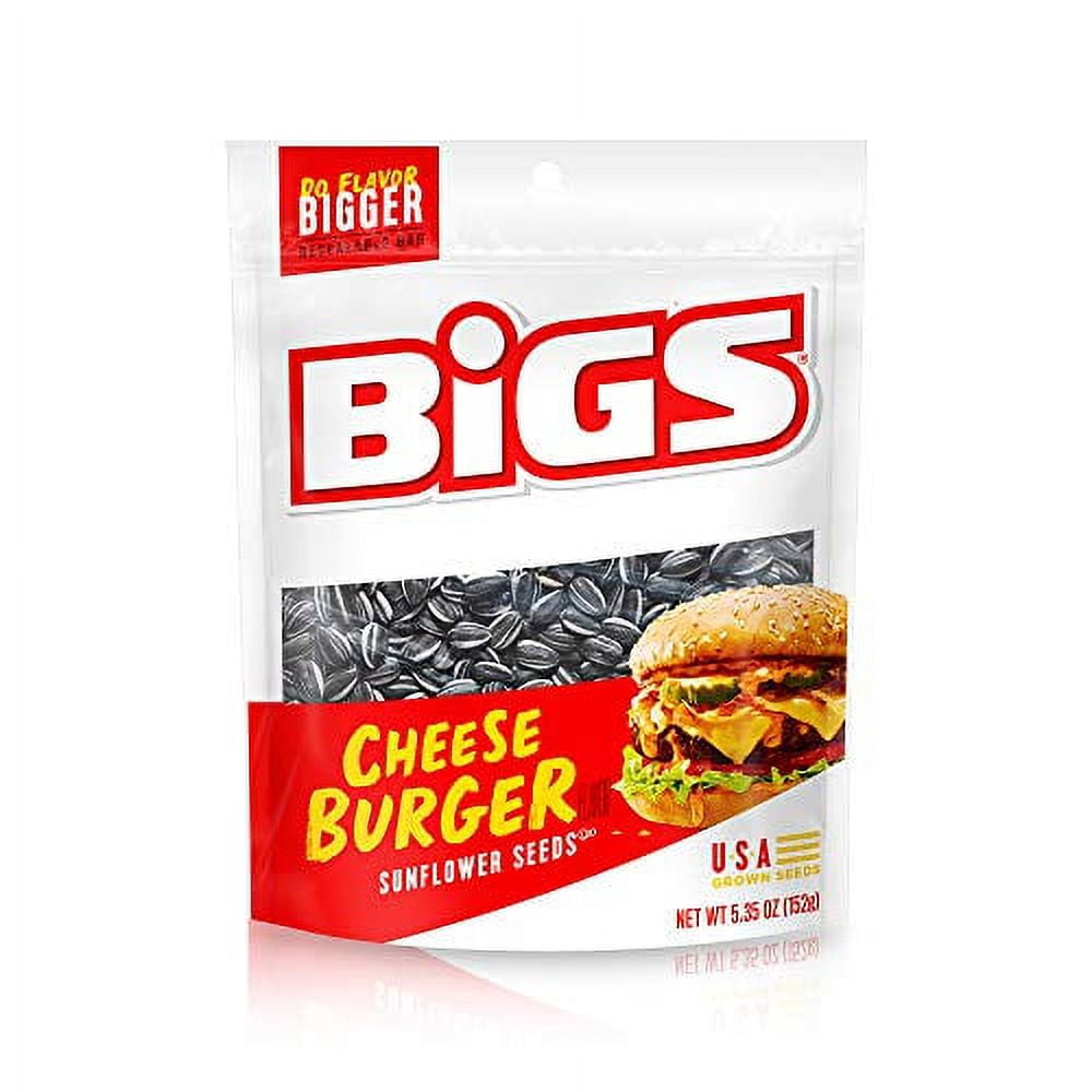 (Price/Case)Bigs 1601201006 Bigs Cheeseburger Sunflower Seeds 5.35 oz. (Pack Of 12)