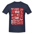 thumbnail image 4 of Bingfone Ho Pattern Funny Christmas Men'S Loose Fit Short-Sleeve Pocket T-Shirt, 4 of 7