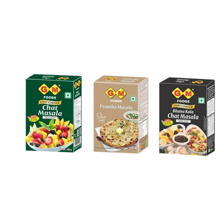 CHAAT ,PARANTHA AND BHUNA CHAAT MASALA 100 GRAM EACH (COMBO OF 3)