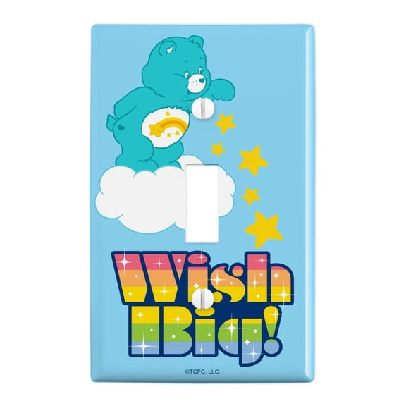 Care Bears Wish Big Plastic Wall Decor Toggle Light Switch Plate Cover