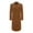 DOUBLE-CARAMEL, variant on Men's Knee Length Wool Blend Three Button Long Jacket Overcoat Top Coat