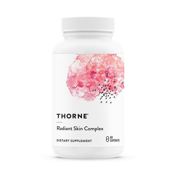THORNE - Radiant Skin Complex - Hyaluronic Acid & Clinically Studied Ingredients - Skin Hydration & Healthy Aging Support* - 60 Capsules