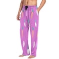 thumbnail image 5 of Carrot Seamless Pattern Men's Lightweight Pajama Bottoms Stretch Elastic Waist Side Pockets Spring Fall, 5 of 7