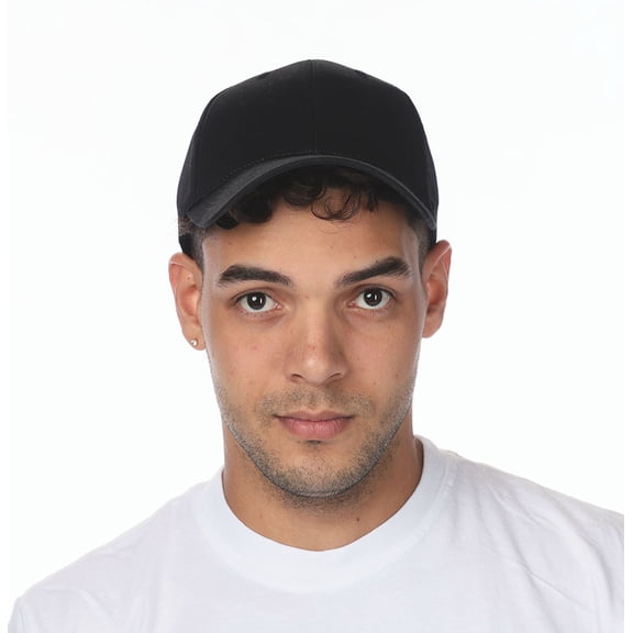 Afton 5-PT Low Profile Structured Cap - Black, One Size