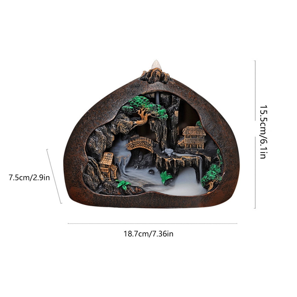 Oasiva Mountain Backflow Incenses Holders Burners Aromatherapys Ornament Home Decors