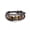 Brown Flower, variant on Leather Bracelet Brown 8.5 Inches 20MM Push button L442-Brown Button