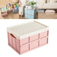 thumbnail image 3 of Contenedor de Almacenamiento Shamjiam Multifuncional para el Hogar Comida Industrial Bebida Caja de Camping Plegable Reutilizable Rosado, 3 of 9
