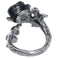 thumbnail image 2 of Alchemy Gothic R241Q-T Wild Black Rose Ring - Size 8.5-9.5, 2 of 4