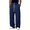 Navy, variant on Mens Sweatpants Baggy Loose Fit Raw Hem Pants Casual Drawstring Pants Y2K Wide Leg Stretchy Pants with Pockets