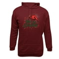 thumbnail image 4 of Jjayotai Ugly Christmas Hoodies for Men, Funny Letter Print Long Sleeve Drawstring Hooded Pullover Sweatshirts Wine M, 4 of 4