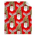 thumbnail image 1 of Christmas Reindeer Snowflakes Blanket Fleece Plush Throw Blankets Soft Cozy Warm Bedspread Shawl Bed Sofa Flannel Print Blanket, 1 of 4