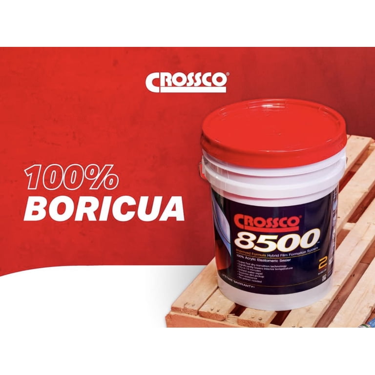 Crossco 8500, 2 in 1 Roof Sealer 100% Acrylic Elastomeric Adhesive