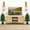 thumbnail image 4 of Gymax 2PCS 31.5'' Artificial Cedar Topiary Tree Faux Indoor Floor Plant w/ Sturdy Trunk, 4 of 9