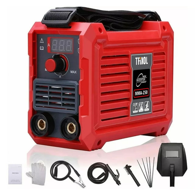 TFixol TFixol Compact Inverter Welding Machine - 110V MMA-250 Portable Digital Welder with Adjustable Current 20-250A, Ideal for Home DIY Projects